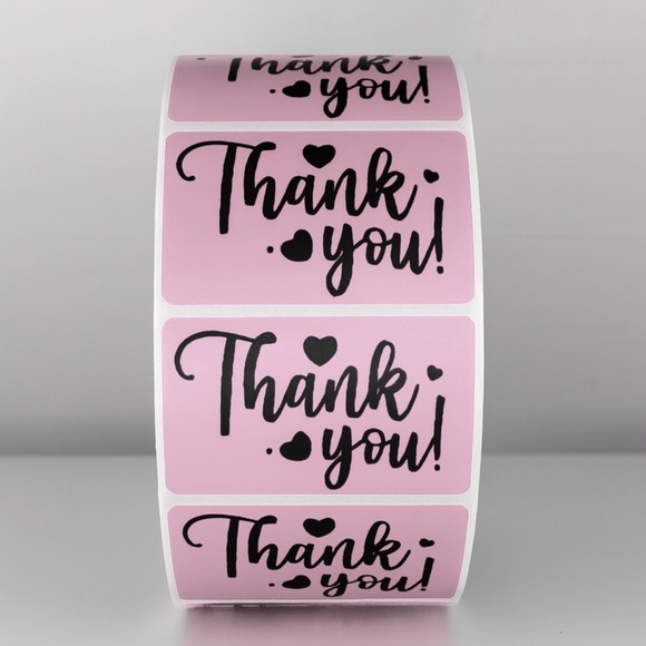 Thank You Stickers Purple Heart | Small Business Packaging Labels Cute - Picture 2 of 11